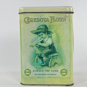 Vintage Empty Ceresota Flour Tin Can Standard Milling Co Kansas City Advertising